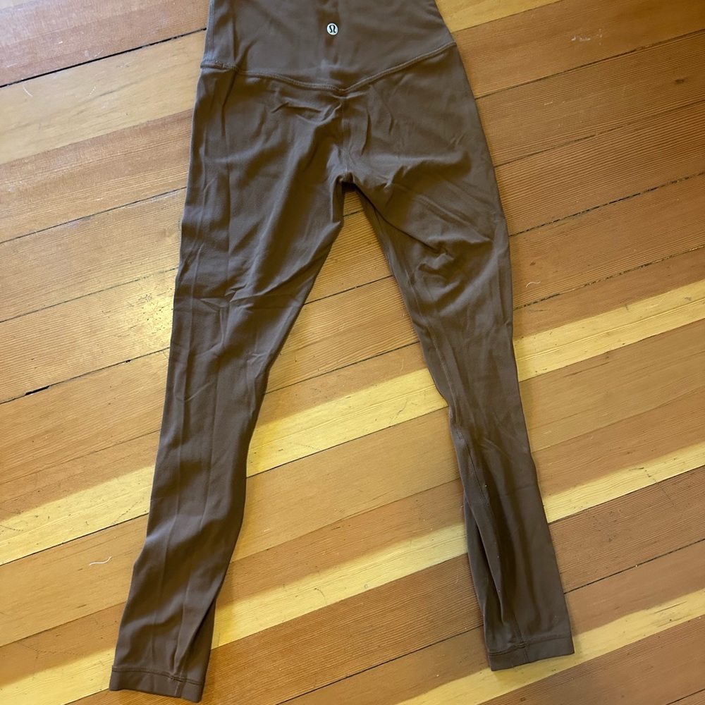 Copper cropped Lululemon leggings